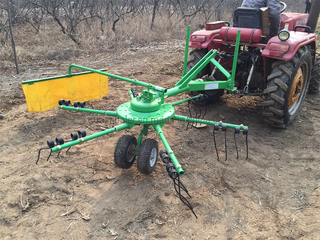 Tractor Mounted Finger Plate Disc Rotary Hay Rake for Sale