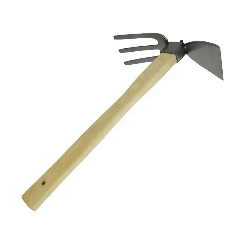 Factory Directly Sales High Quality Farm Hand Garden Tools Wooden Handle Fork Hoe