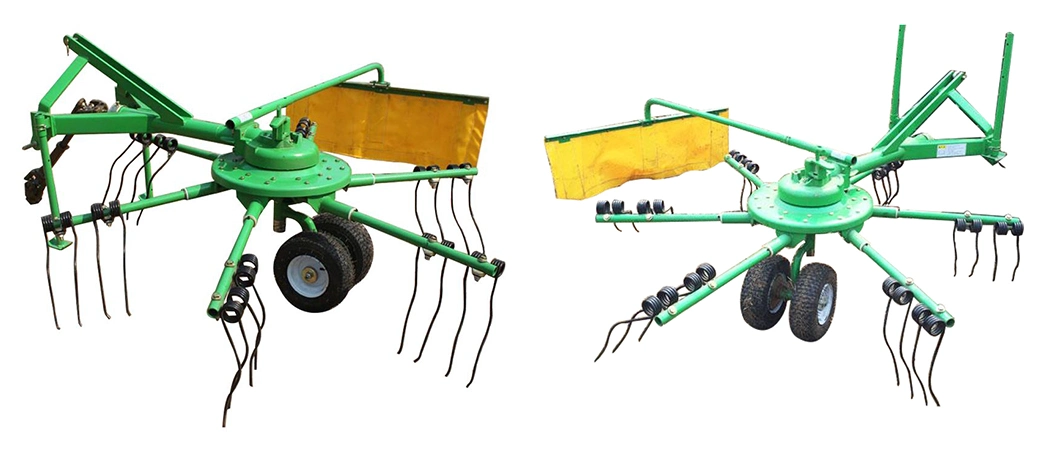 Tractor Mounted Finger Plate Disc Rotary Hay Rake for Sale