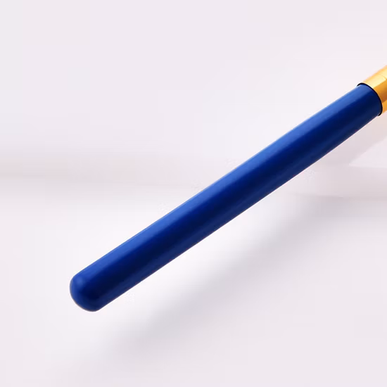 Slim Fan Shape Makeup Brushes Colorful Wood Long Handle Contour Powder Make up Brushes Cosmetic Beauty Tools