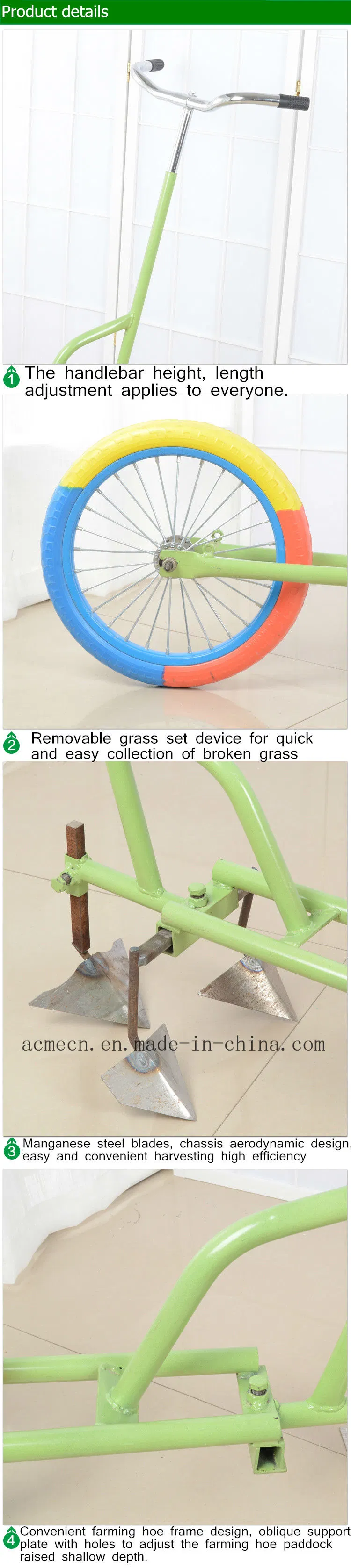 Garden Farming Wheel Type Rotary Hoe