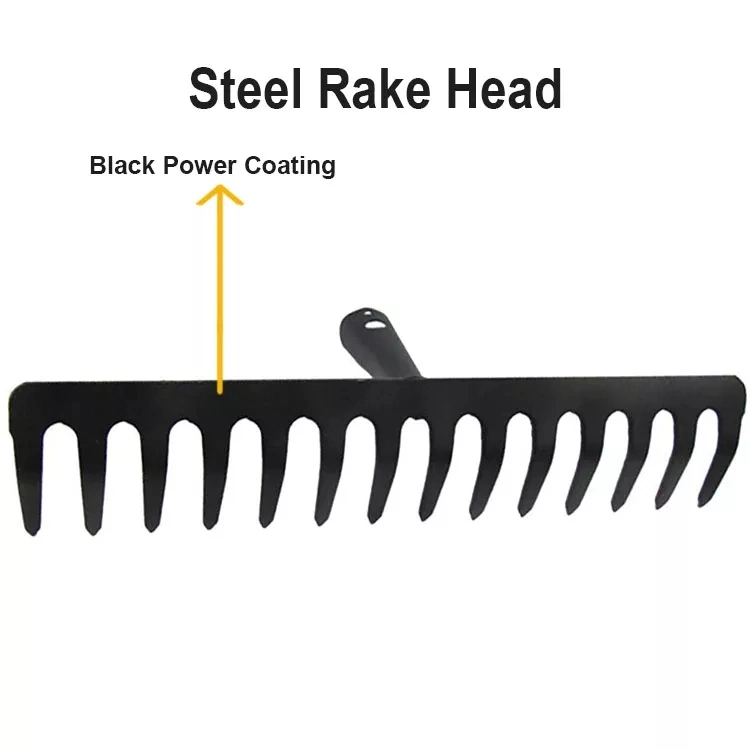 Tools Head Steel Rake China Customized Hand Garden Rake Farming Rake Garden Rake