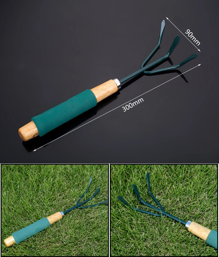 6PCS Gardening Hand Fork Garden Tool Heavy Duty Gardening Hand Weed Fork with Ergonomic Handle for Digging Cultivating