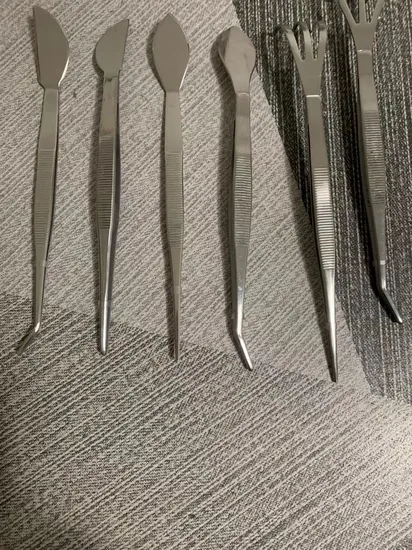 2 in 1 Stainless Steel Bonsai Gardening Tools Root Tweezer Rake