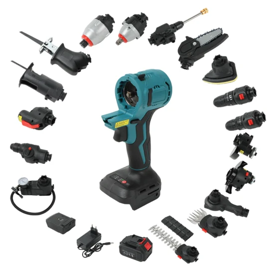 16 in 1 Power Tool Combo Kits with Cordless Drill Household Tools Set with DIY Hand Tool Kits for Professional Garden Office Home Repair